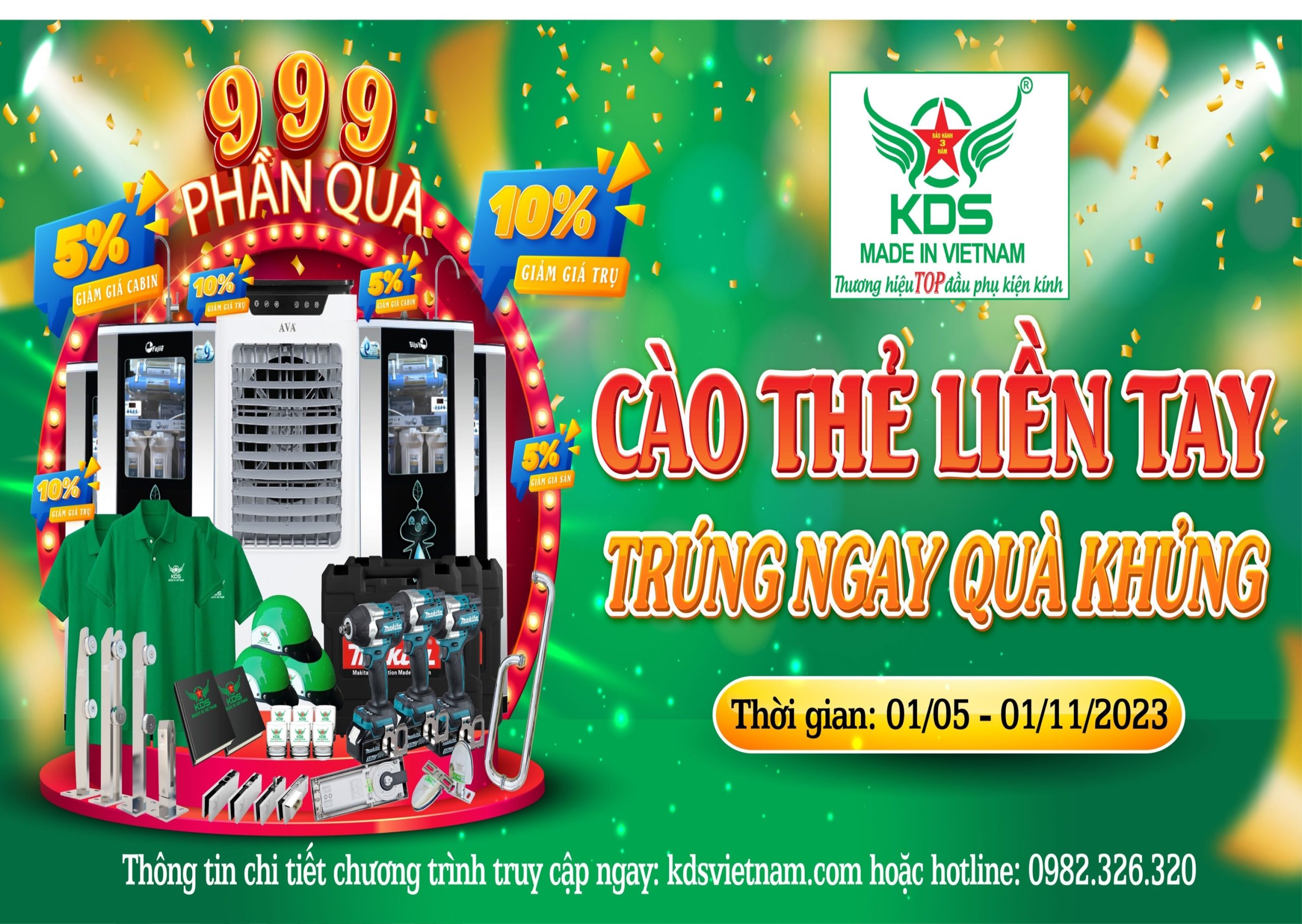 Cào thẻ liền tay – Trúng ngay quà khủng cùng KDS Việt Nam